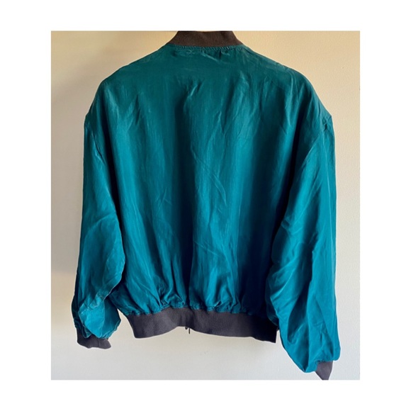 Otto kern vintage women’s silk bomber jacket M - Picture 3 of 9